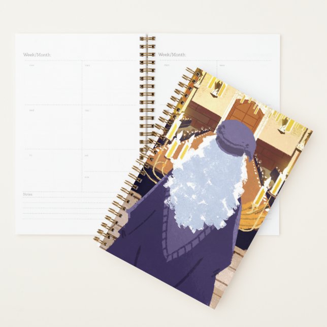 Dumbledore spricht in der Großen Halle der Hogwart Planer (Anzeige)