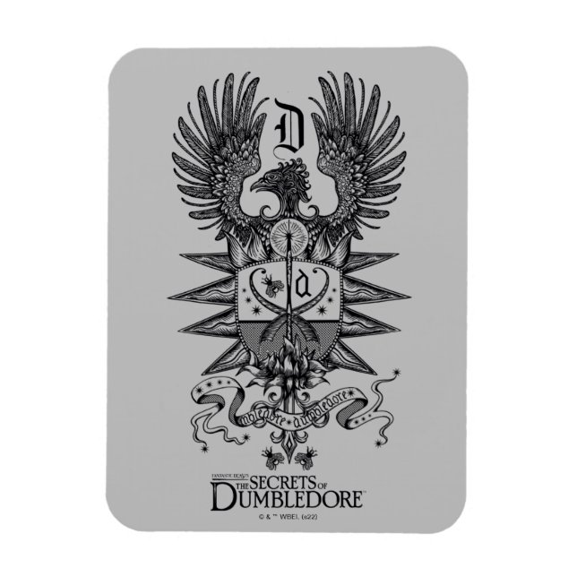 Dumbledore-Wappen Magnet (Vertikal)