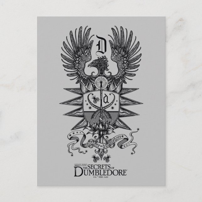 Dumbledore-Wappen Postkarte (Vorderseite)