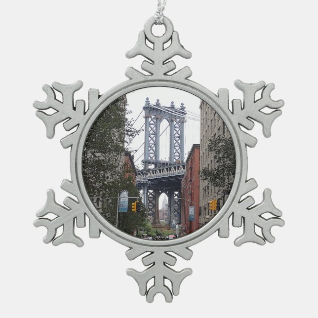 DUMBO, Brooklyn #2 Snowflake Ornament (Vorderseite)
