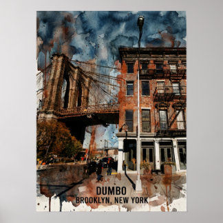 DUMBO Brooklyn New York — Ikonische Brücke Poster