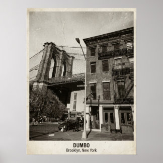 DUMBO Brooklyn New York — Ikonische Brücke Poster