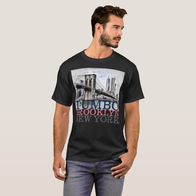 Dumbo Brooklyn NYC New York, Männer T-Shirt (Vorne ganz)