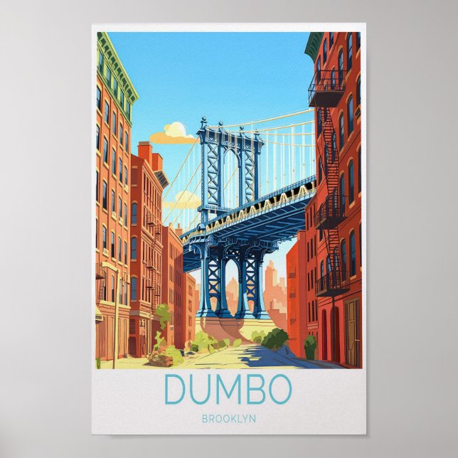 Dumbo Travel Poster Dumbo New York Wall (Vorne)