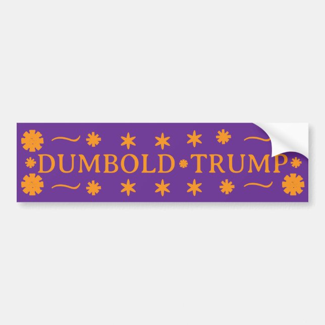 DUMBOLD TRUMP -  AUTOAUFKLEBER (Vorne)