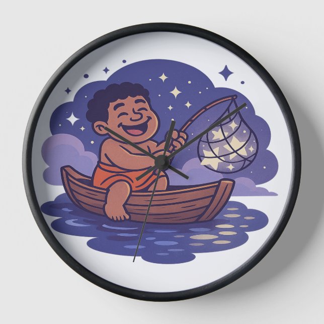 Dumi Fisher of Stars Clock Uhr (Vorderseite)