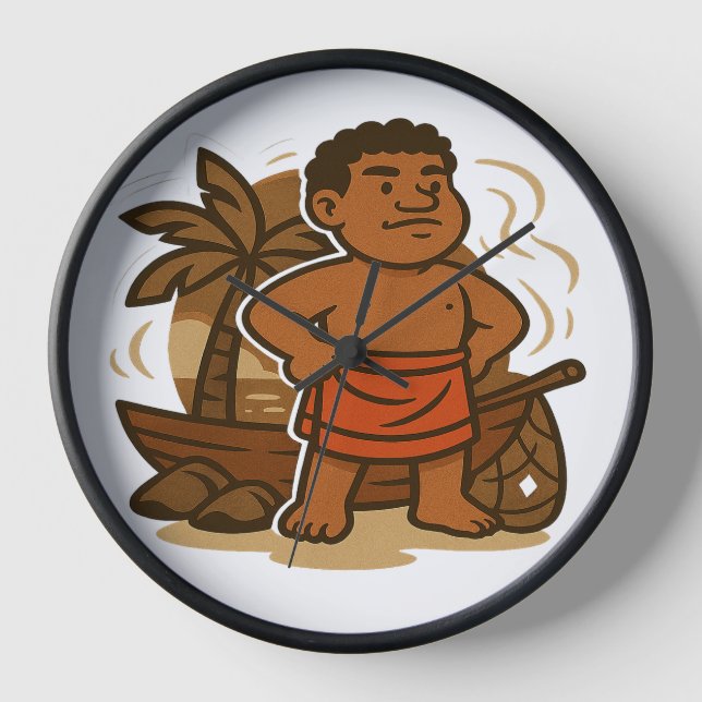 Dumi Island Guardian Clock Uhr (Vorderseite)