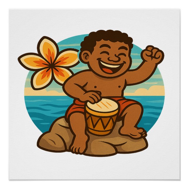 Dumi Ocean Drummer Poster (Vorderseite)