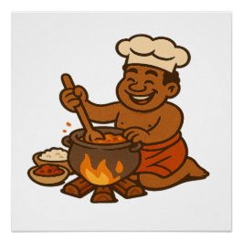 Dumi Village Chef Poster