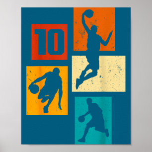 Dumm 10 Basketball 10. Basketball Jahre alt Spiele Poster