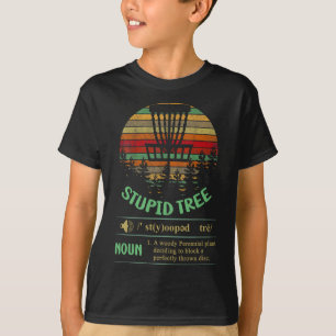 Dumme Baum-Definition, Lustiger Disc Golf  T-Shirt