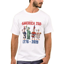 Dumme Gänse Amerika 250 Lustiges Patriotisches T-S
