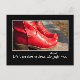 Dumme Männer sind das Problem, nicht hässliche Postkarte