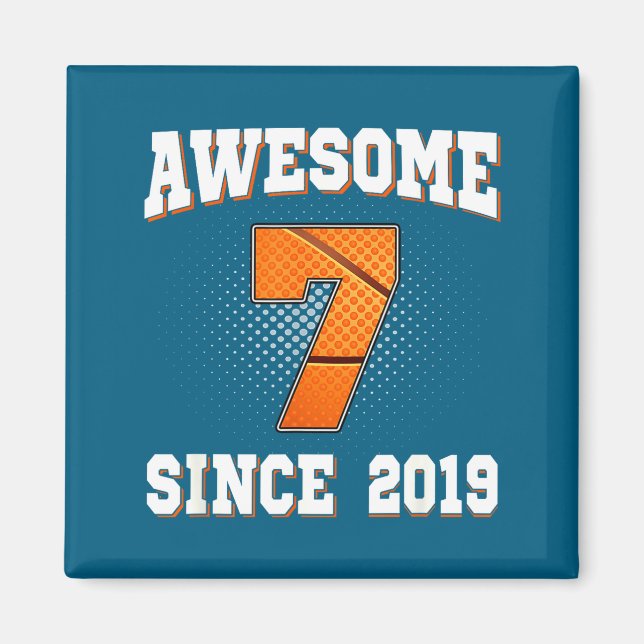 Dummer Basketball 7. 2019 7 alte Jahre seitdem Magnet (Vorne)