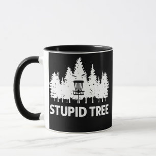 Dummer Baum Disc Golf Golfen Golfer Frolf Lustig Tasse