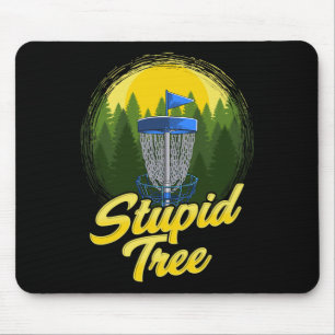 Dummer Baum Disc Golf Lustiger Frisbee Golf Disc S Mousepad