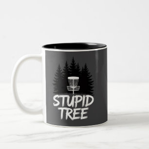 Dummer Baum Disc Golf Lustiger Frisbee Golf Golfer Zweifarbige Tasse