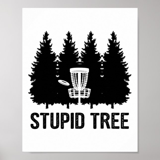 Dummer Baum Disc Golf  Poster (Vorne)
