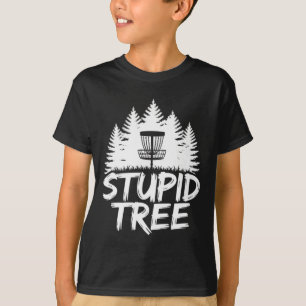 Dummer Baum Frisbee-Spieler Lustiger Disc-Golf T-Shirt