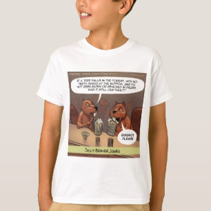 Dummer Biber Witze Lustige Cartoon T-Shirt