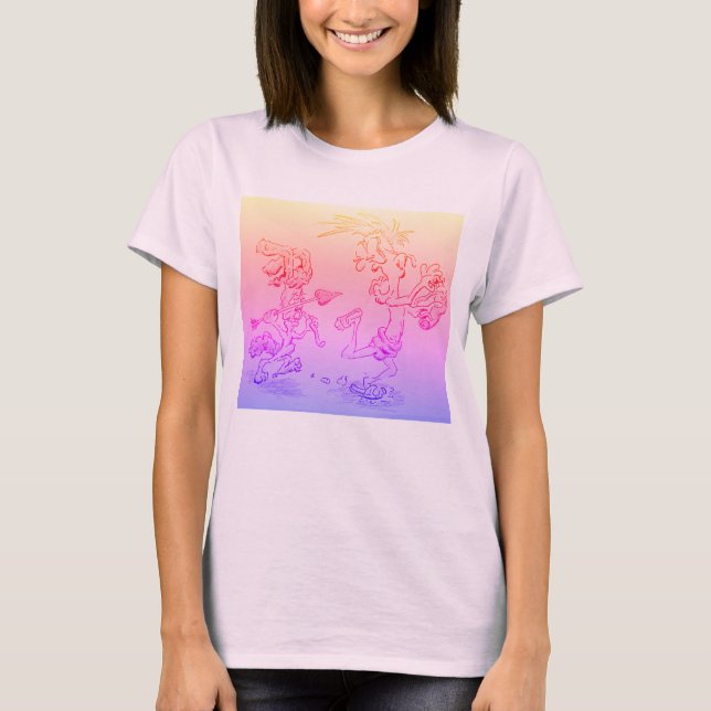 Dummer Cupid's Liebt sie T-Shirt (Vorderseite)
