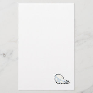 dummer Eisbär, der eine Sonnenbrille trägt Briefpapier
