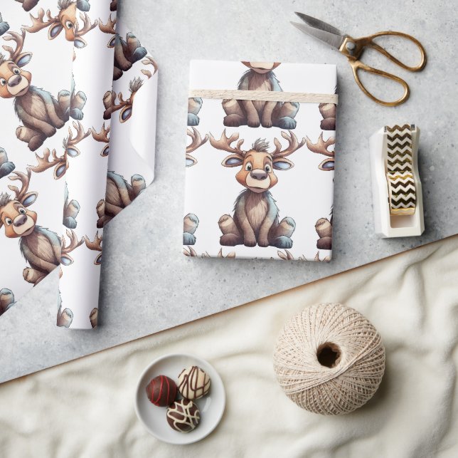 Dummer Elch Geschenkpapier (Kunsthandwerk)