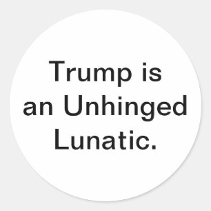 Dummer enthemmter Irrer Trump Hankamer Artjunkhaus Runder Aufkleber
