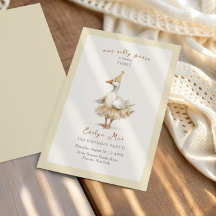 Dummer Gans 3. Geburtstag Gelb Wasserfarbe