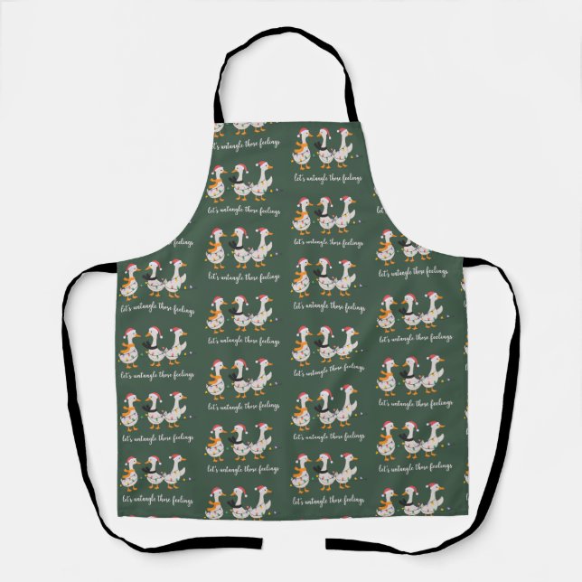 Dummer Gans ABA Weihnachten RBT BCBA Verhaltensthe Schürze (Vorderseite)