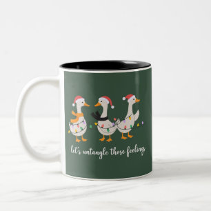 Dummer Gans ABA Weihnachten RBT BCBA Verhaltensthe Zweifarbige Tasse