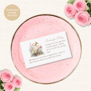 Dummer-Gans-Baby-Shower-Beilegerkarten Begleitkarte