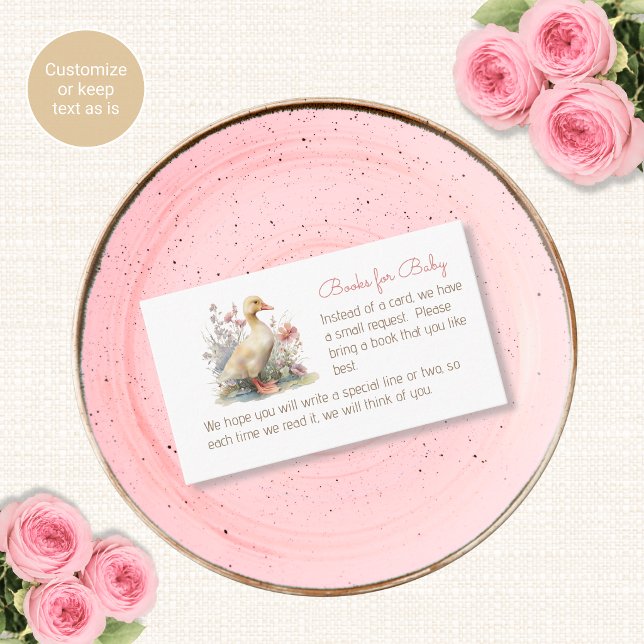 Dummer-Gans-Baby-Shower-Beilegerkarten Begleitkarte (Von Creator hochgeladen)