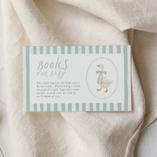 Dummer-Gans-Baby-Shower-Bücher-für-Baby-Einlegekar Begleitkarte