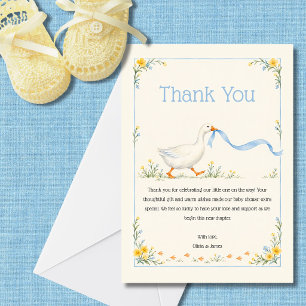 Dummer Gans Baby Shower Danke