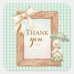 Dummer Gans Baby Shower Danke Sticker