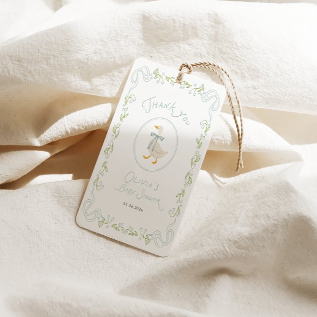 Dummer Gans Baby Shower Geschenkanhänger (Von Creator hochgeladen)