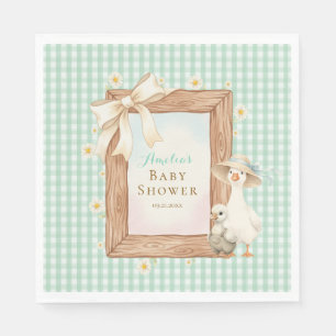 Dummer Gans Baby Shower Papier Servietten