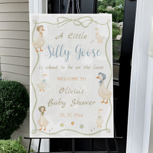 Dummer-Gans-Baby-Shower-Willkommen Acrylschild