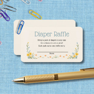 Dummer Gans Baby Shower Windel-Raffle-Beilage Begleitkarte