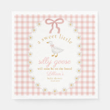 Dummer-Gans-Cottagecore-Rosa-Gingham-Baby-Party
