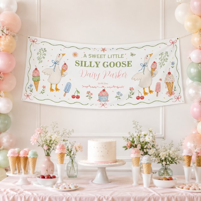 Dummer-Gans-Eiscreme-Sozial-Baby-Shower- Banner (Von Creator hochgeladen)