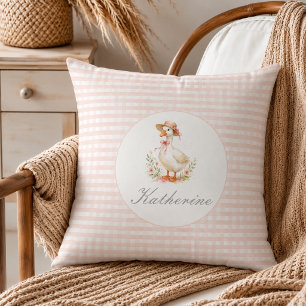 Dummer Gans Elegant Rosa Mädchen Benutzername Kissen