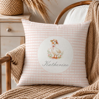 Dummer Gans Elegant Rosa Mädchen Benutzername Kissen