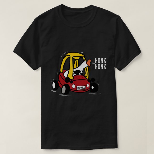 Dummer-Gans-fahren-Meme-Hup-Hup-Design T-Shirt (Design vorne)