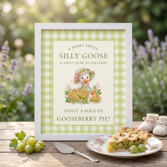 Dummer Gans Gänsebeeren-Torte Schild Baby Shower (Von Creator hochgeladen)