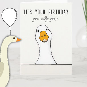 Dummer Gans Geburtstag Lustige Grußkarte Erwachsen Karte