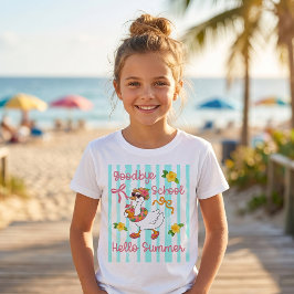 Dummer Gans Hallo Sommerparty Streifen T-Shirt 