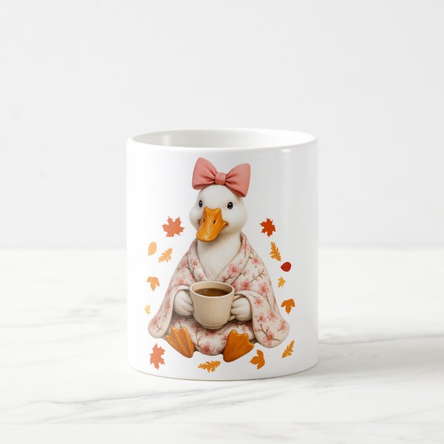 Dummer Gans  Herbst Kaffee Kirschblüten-Decke  Kaffeetasse (Mittel)
