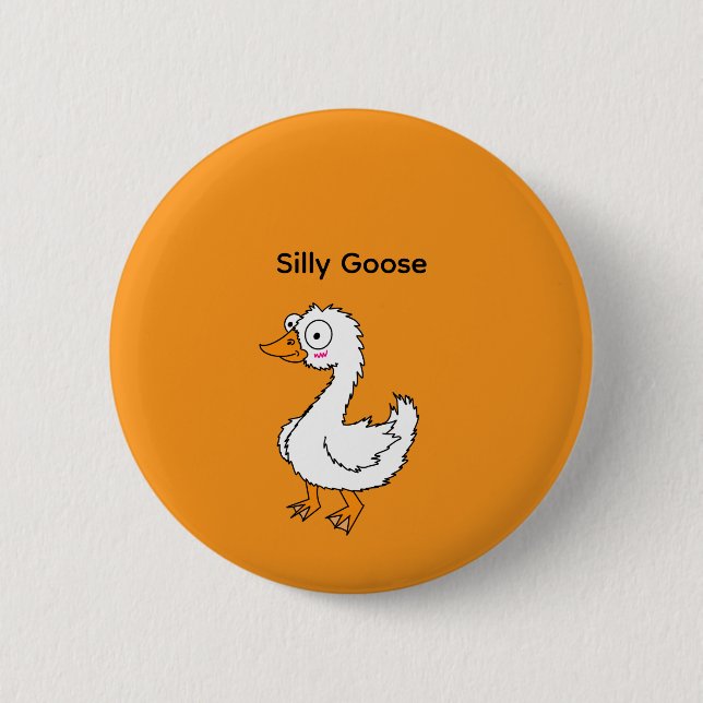 Dummer-Gans-Knopf  Button (Vorderseite)